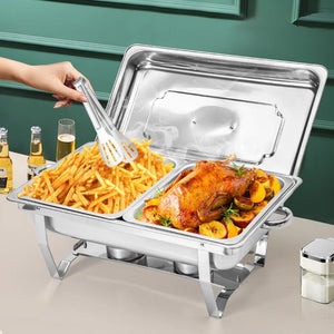 Stainless Steel Chafing Dish Set | 4.5L x 2 | Buffet Food Warmer