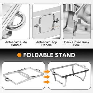 Stainless Steel Chafing Dish Set | 3L x 3 | Buffet Food Warmer