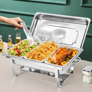 Stainless Steel Chafing Dish Set | 3L x 3 | Buffet Food Warmer