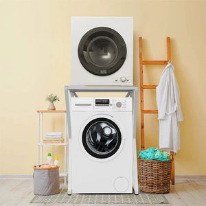 Dryer Stand | Heavy Duty Washing Machine Stacking Kit | White