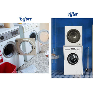 Dryer Stand | Heavy Duty Washing Machine Stacking Kit | White