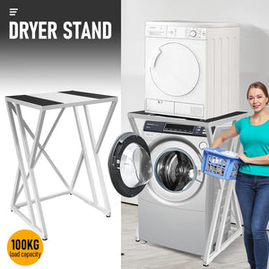 Dryer Stand | Heavy Duty Washing Machine Stacking Kit | White