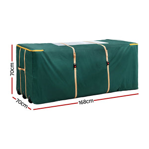 Christmas Tree Storage Bag | Fits Trees up to 10ft | Visible Handle & Wheels | Green