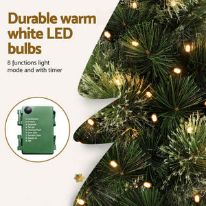 Christmas Tree 60cm | Mini Tabletop LED Tree | 8 Light Modes & Timer