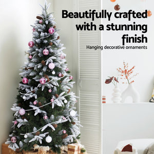 Christmas Tree Decoration Set | 33pcs Baubles & Ornaments | Pink Party & Holiday Decor