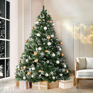 Christmas Tree | 2.4M | Snowy Xmas Tree Decoration | 1225 Tips