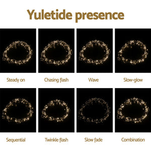 Christmas Curtain Lights 3m x 3m | 300 LED Warm White String Lighting