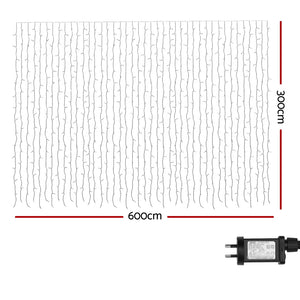 Christmas Curtain Lights | 3x6M | 960 LED | RGB Remote Control