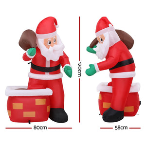 Christmas Inflatable Santa | LED Illuminated Decorations | | Holiday Display