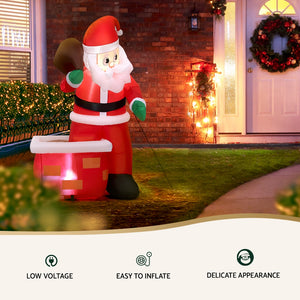 Christmas Inflatable Santa | LED Illuminated Decorations | | Holiday Display