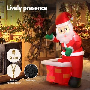 Christmas Inflatable Santa | LED Illuminated Decorations | | Holiday Display