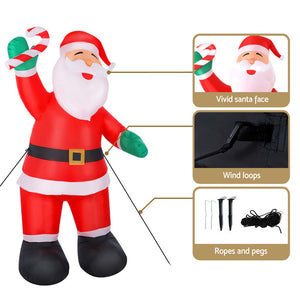 Christmas Inflatable Santa | 3M | Illuminated Decorations