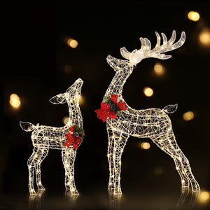 Christmas Lights | 2 PCS | 170 LED | Fairy Light Reindeer Decorations | | Festive Lighting
