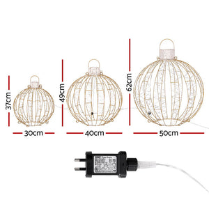Christmas Lights | 3 PCS | 360 LED | Fairy Light Ball Decorations | | Indoor Outdoor Lights