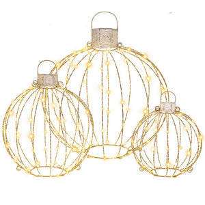 Christmas Fairy Lights 320 LED | 3 Piece Ball Decoration Set | Indoor & Outdoor Xmas Lighting