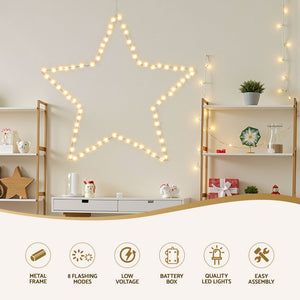 LED Christmas Star Light 50cm | 70 LED Indoor & Outdoor Decoration