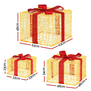 Christmas Gift Box Lights | 3PCS | 240 LED Fairy Lights