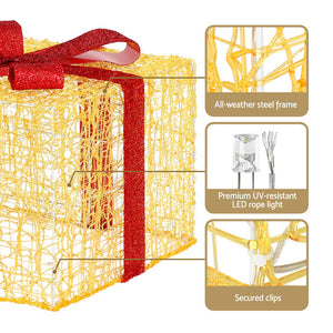 Christmas Gift Box Lights | 3PCS | 240 LED Fairy Lights