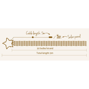 Christmas Lights | 320 LED | 5M Solar String Fairy Lights