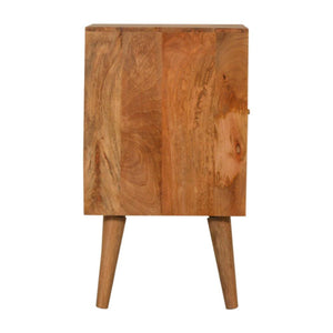 Acadia Bedside Table | Solid Mango Wood | Compact Bedroom Storage