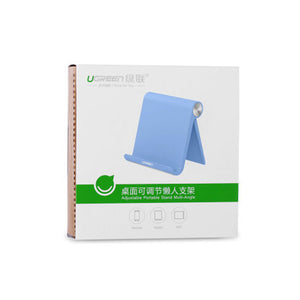 UGREEN Desk Phone & iPad Holder | Blue (30390) | Adjustable Stand for Desk Use