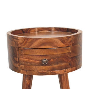 Alina Bedside Table | Honey Finish | Contemporary Bedroom Nightstand