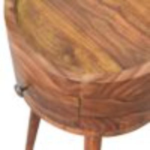 Alina Bedside Table | Honey Finish | Contemporary Bedroom Nightstand