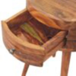Alina Bedside Table | Honey Finish | Contemporary Bedroom Nightstand