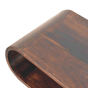 Amaya Coffee Table | Walnut Finish | Contemporary Living Room Design
