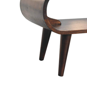 Amaya Coffee Table | Walnut Finish | Contemporary Living Room Design