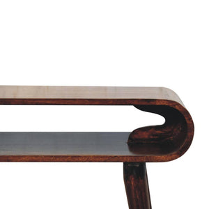 Amaya Console Table | Solid Mango Wood | California Walnut Finish