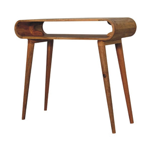Amaya Oak-Inspired Nordic Style Console Table | Solid Mango Wood | Nordic-Inspired Design