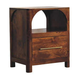 Arc Bedside Table | Curved Bedroom Storage | Sculptural Design