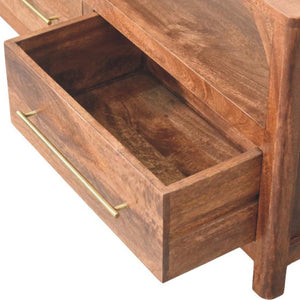 Arc-Line Media Console | Clean Curved-Line Detail | Living Room Storage