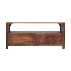 Arc-Line Media Console | Clean Curved-Line Detail | Living Room Storage