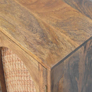 Arched Rattan Two-Door Sideboard | Woven Storage Cabinet