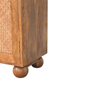 Arched Rattan Two-Door Sideboard | Woven Storage Cabinet