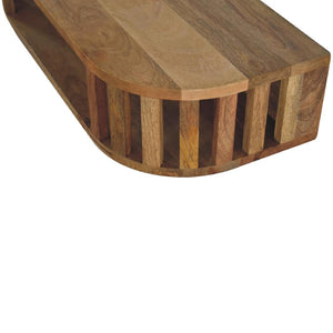 Ariella Floating Console Table | Solid Mango Wood | Natural Wood Finish | Wall-Mounted Design