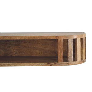 Ariella Floating Console Table | Solid Mango Wood | Natural Wood Finish | Wall-Mounted Design