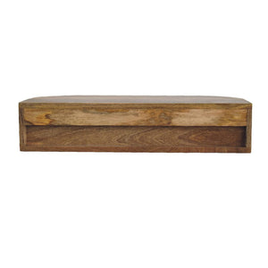 Ariella Floating Console Table | Solid Mango Wood | Natural Wood Finish | Wall-Mounted Design