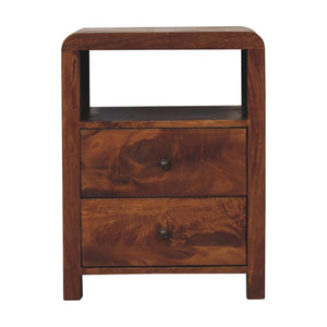 Aspen Bedside Table | Solid Mango Wood | Natural Bedroom Storage