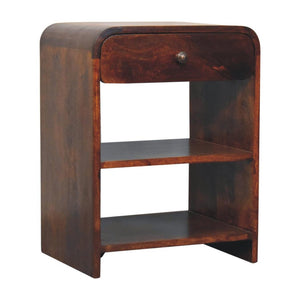 Aspen Open Bedside Table | Accessible Storage | Contemporary Design