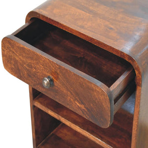 Aspen Open Bedside Table | Accessible Storage | Contemporary Design