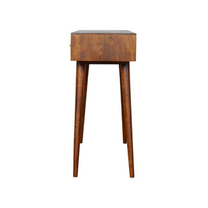 Assorted 3 Drawer Console Table | Solid Mango Wood | Chestnut Finish | Hallway Storage