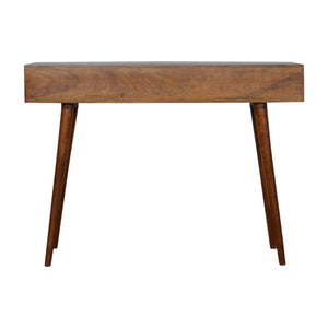 Assorted 3 Drawer Console Table | Solid Mango Wood | Chestnut Finish | Hallway Storage