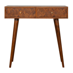Assorted Console Table | Solid Mango Wood | Chestnut Finish | Artisan Hallway Furniture