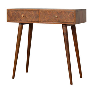 Assorted Console Table | Solid Mango Wood | Chestnut Finish | Artisan Hallway Furniture