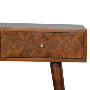 Assorted Console Table | Solid Mango Wood | Chestnut Finish | Artisan Hallway Furniture