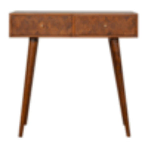 Assorted Console Table | Solid Mango Wood | Chestnut Finish | Artisan Hallway Furniture