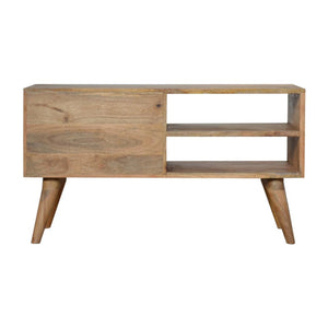 Assorted Oak-Inspired Media Unit | Mixed Timber Tones | Contemporary TV Storage